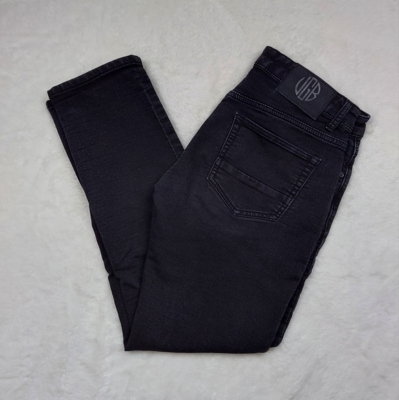 Vintage Genes Black Jeans Vintage Genes Black Slim Straight Fit Mid